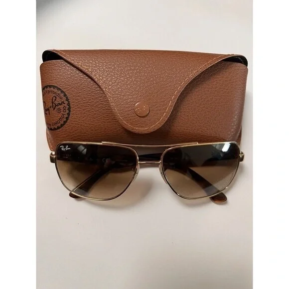 Ray Ban Men’s Brown Metal And Plastic tortoiseshell Frames With Case - Picture 2 of 6
